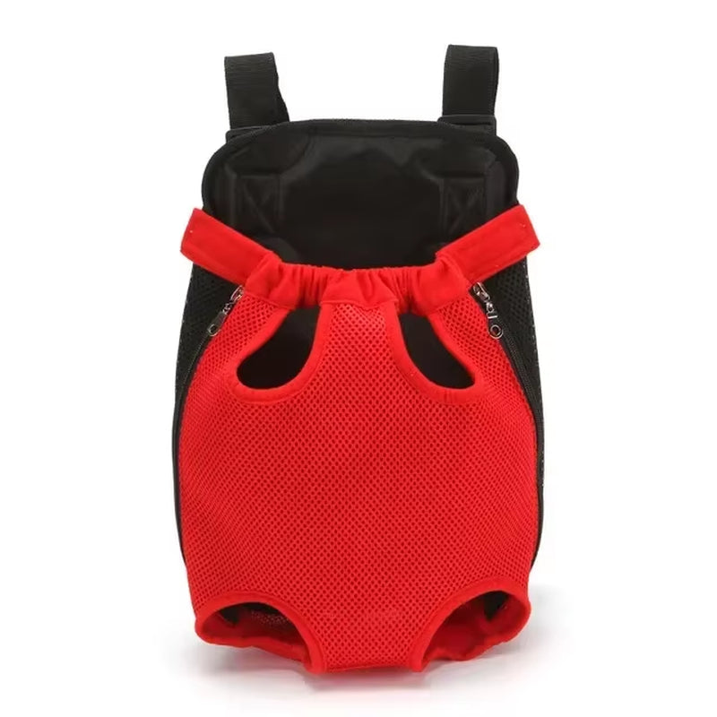 Mochila transportadora de malla para perros y gatos pequeños